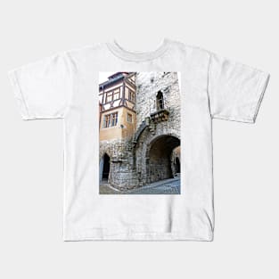 Stairway at Weisses Turm - Rothenburg od Tauber, Germany Kids T-Shirt